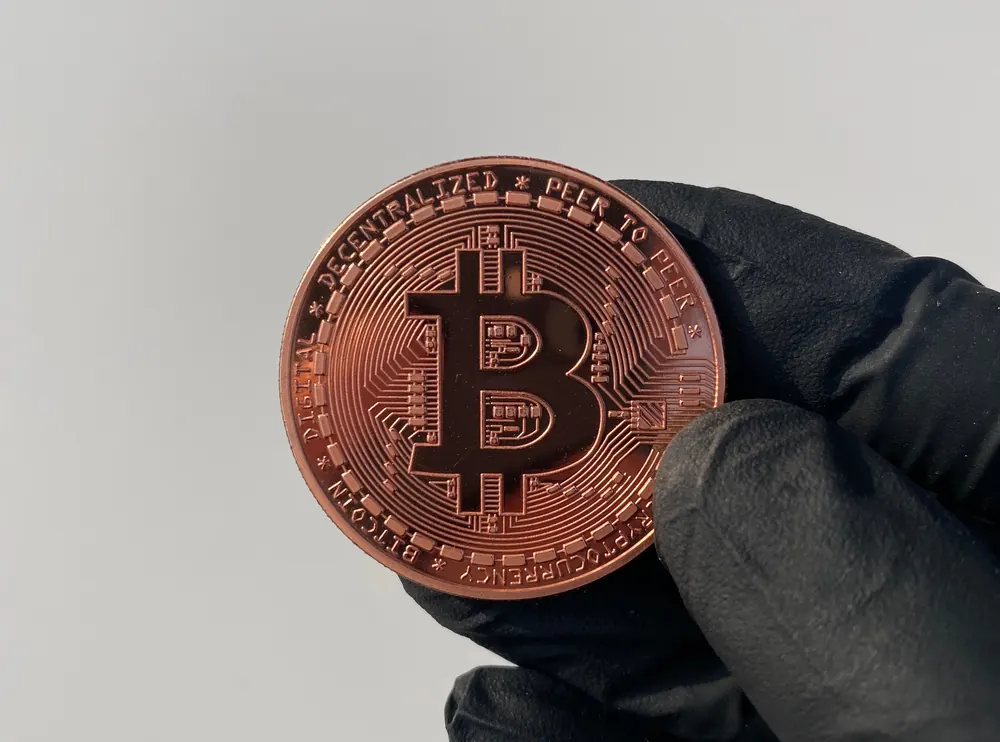 Bitcoin munt brons